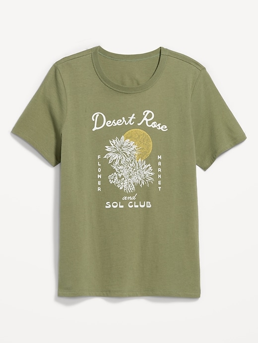 L'image numéro 5 présente T-shirt passe-partout ras du cou à imprimé
