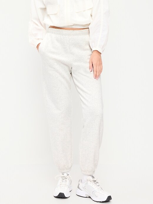 Image number 2 showing, High-Waisted Cinched-Ankle Sweatpants