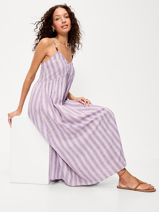 Image number 3 showing, Sleeveless Beaded Boho Maxi Dress