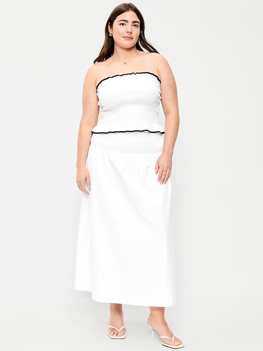 Image number 5 showing, Smocked-Waist Maxi Skirt