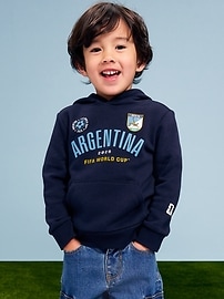 Image number 1 showing, FIFA World Cup 26™ Argentina Oversized Pullover Hoodie for Toddler Boys
