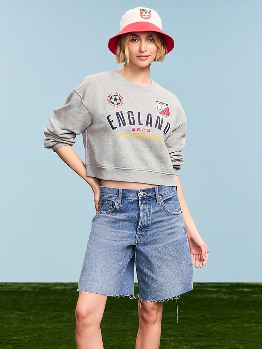 Image number 1 showing, FIFA World Cup 26™ England Oversized Graphic Sweatshirt for Women