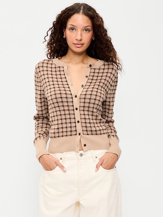Image number 1 showing, SoSoft Crew-Neck Cardigan Sweater
