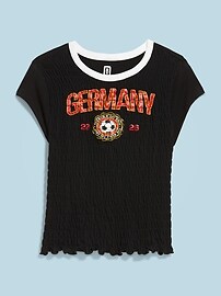 Image number 1 showing, FIFA World Cup 26™ Germany Smocked Graphic T-Shirt for Women
