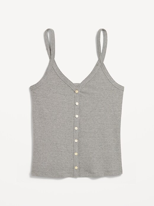 Image number 3 showing, Button-Front Cami Tank Top