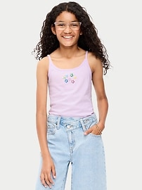 Image number 1 showing, Fitted Graphic Cami for Girls