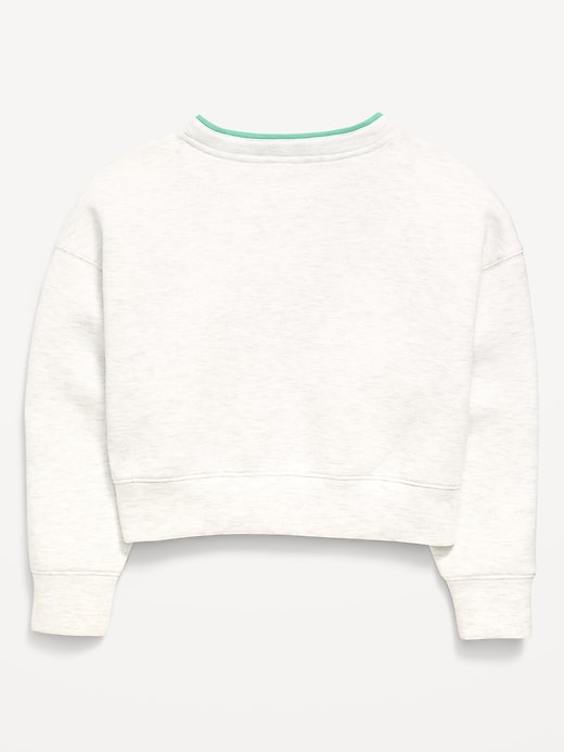 Image number 4 showing, Bounce Fleece V-Neck Sweatshirt for Girls