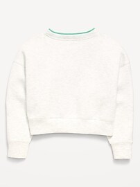Image number 4 showing, Bounce Fleece V-Neck Sweatshirt for Girls