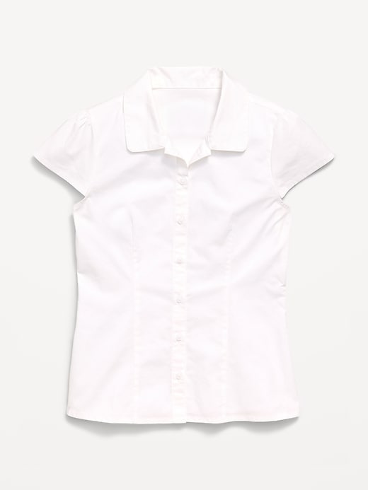Image number 2 showing, School Uniform Short-Sleeve Top for Girls