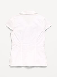 Image number 3 showing, School Uniform Short-Sleeve Top for Girls