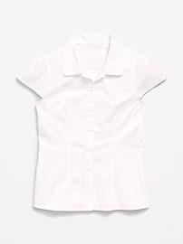 Image number 2 showing, School Uniform Short-Sleeve Top for Girls