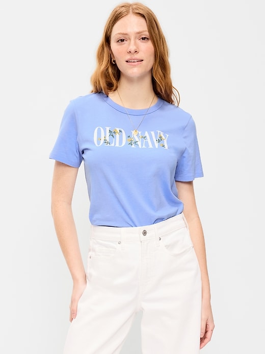 Image number 1 showing, EveryWear Crew-Neck Logo-Graphic T-Shirt