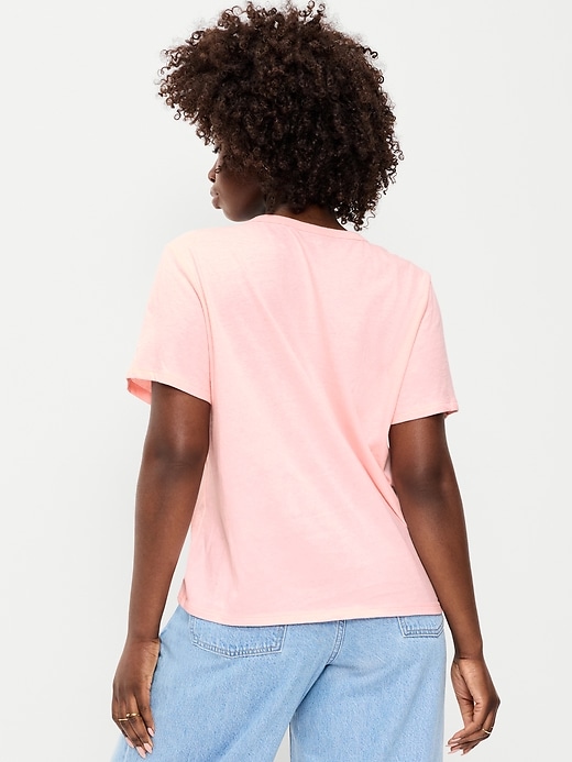 L'image numéro 7 présente T-shirt passe-partout ras du cou à logo imprimé