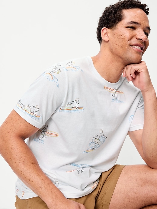 L'image numéro 3 présente T-shirt ras du cou