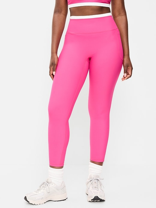 Image number 3 showing, Extra-High Waisted PowerSoft Boundless 7/8 Pocket Leggings – No Front Seam