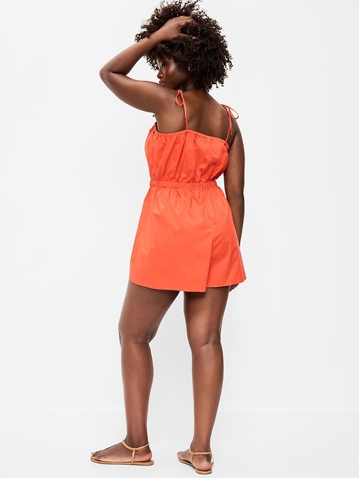 Image number 6 showing, Eyelet Tie-Strap Romper