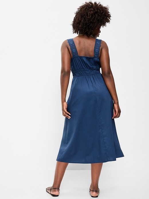 Image number 6 showing, Fit & Flare Smocked-Waist Midi Dress