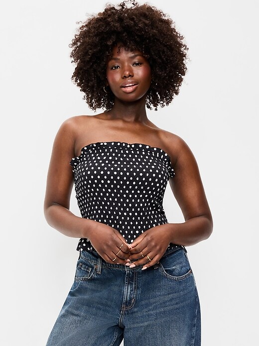 Image number 5 showing, Smocked Bodice Tube Top