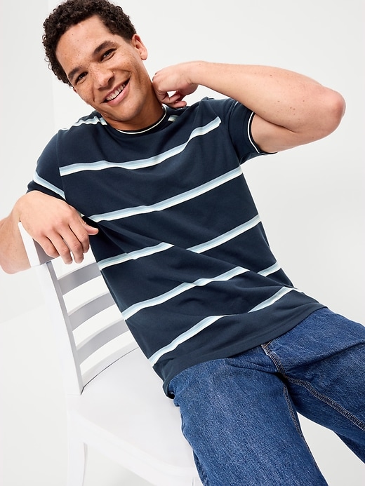 Image number 1 showing, Crew-Neck Pique T-Shirt