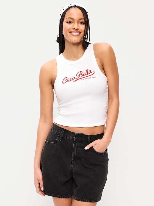 Image number 1 showing, Snug Crop Tank Top