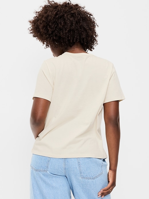 L'image numéro 5 présente T-shirt passe-partout ras du cou à imprimé