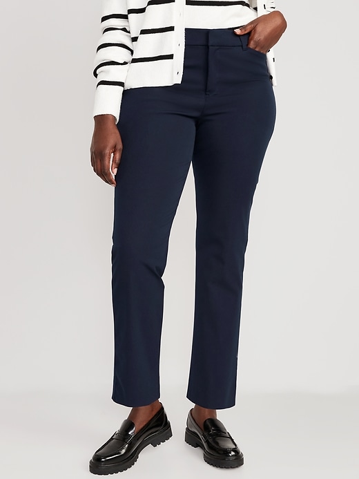 L'image numéro 6 présente Pantalon Pixie droit à taille haute