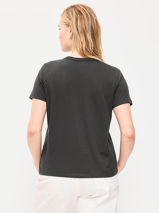 L'image numéro 5 présente T-shirt ras du cou à imprimé