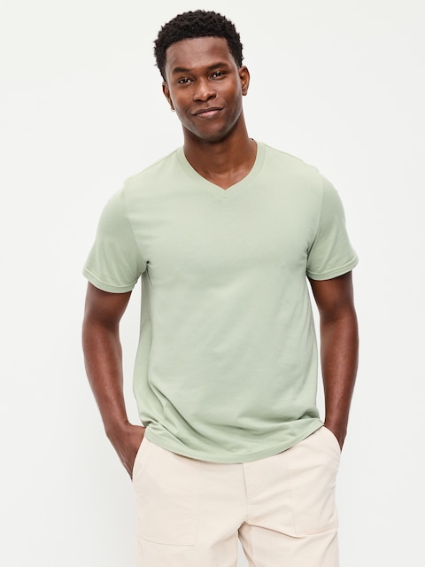 T-SHIRT À ENCOLURE EN V
