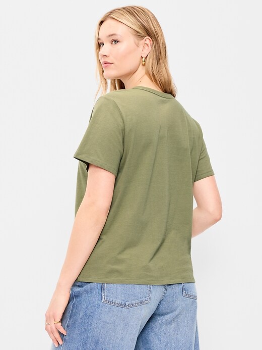 L'image numéro 7 présente T-shirt passe-partout ras du cou à imprimé