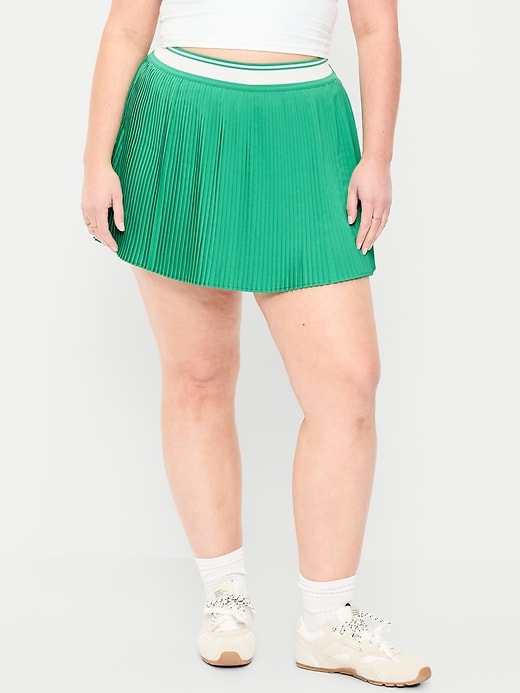 Image number 3 showing, Extra High-Waisted Micro-Pleated Skort