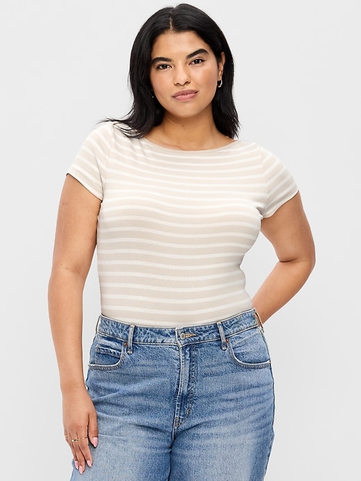 Image number 5 showing, Snug Boat-Neck T-Shirt