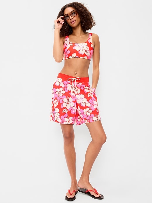 Image number 3 showing, Mid-Rise Loose Swim Board Shorts