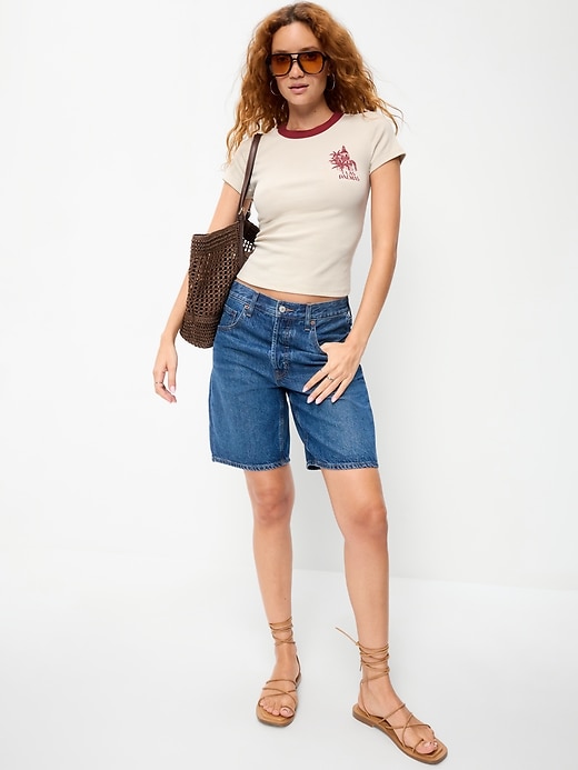 Image number 3 showing, Snug Crop T-Shirt