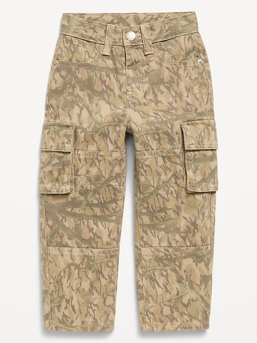 L'image numéro 1 présente Jean cargo coupe généreuse à jambe baril pour tout-petit garçon