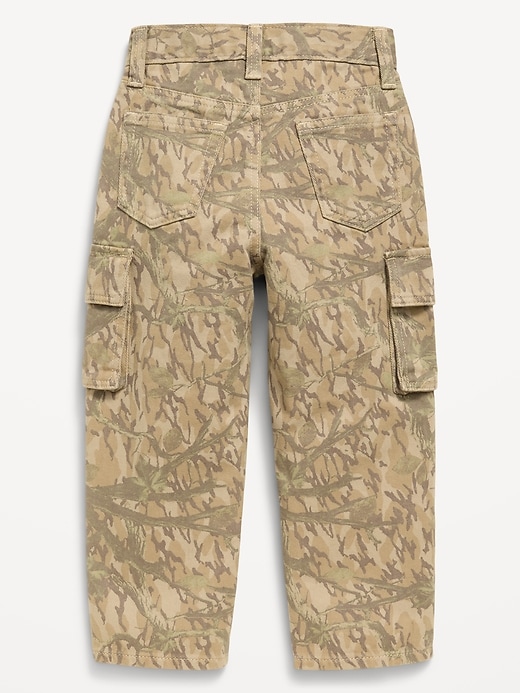 L'image numéro 2 présente Jean cargo coupe généreuse à jambe baril pour tout-petit garçon