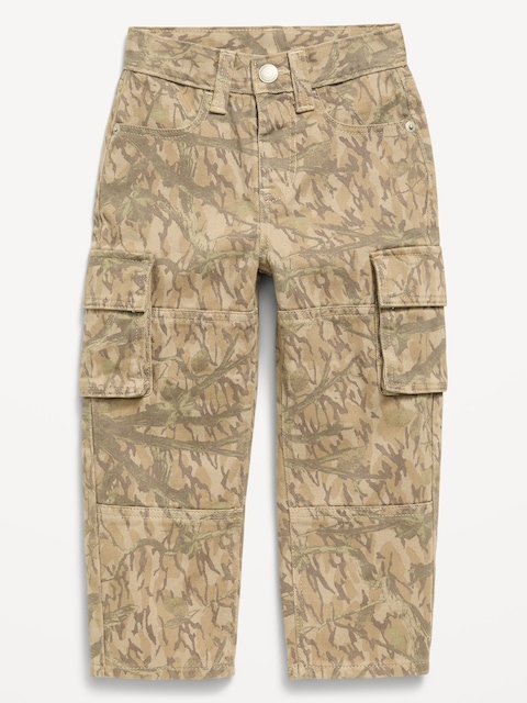 Baggy Barrel-Leg Cargo Jeans for Toddler Boys