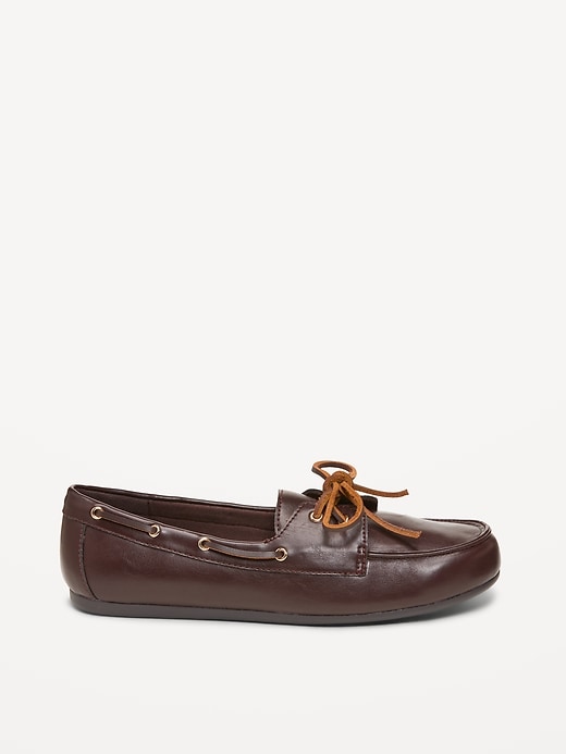 Image number 3 showing, Faux-Leather Boat Shoes for Women
