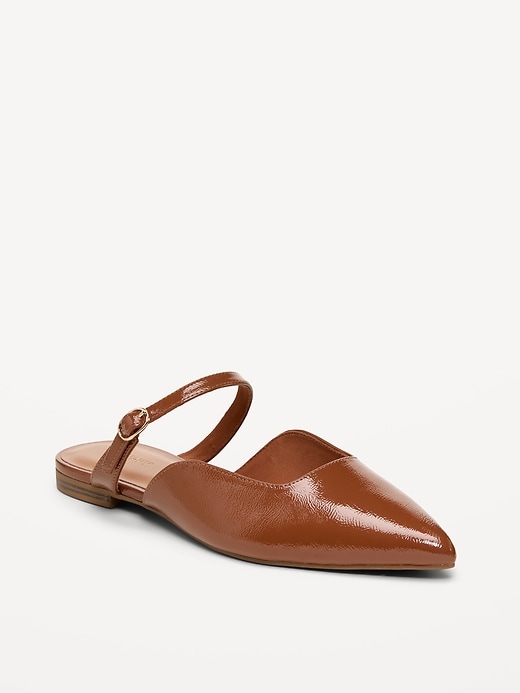 Image number 1 showing, Pointed-Toe Mule Flats for Women