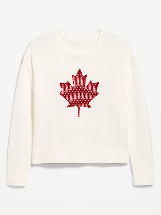Image number 4 showing, Crew-Neck Graphic Sweater