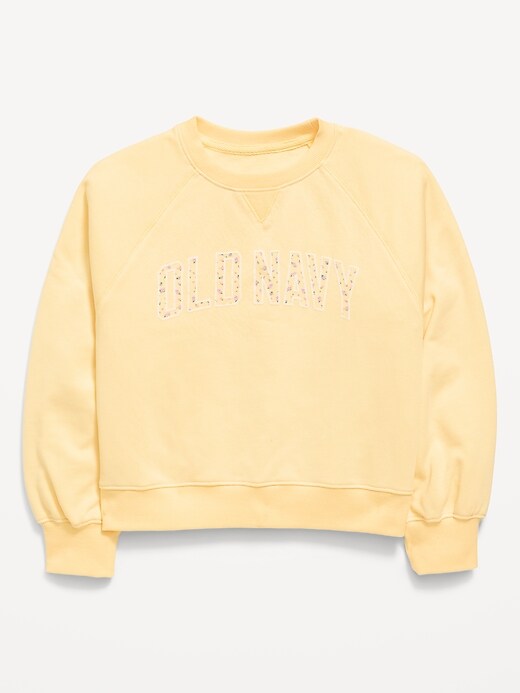 Image number 1 showing, Logo-Graphic Crew-Neck Sweatshirt for Girls