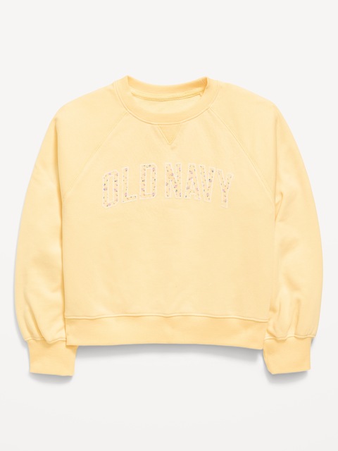 Logo-Graphic Crew-Neck Sweatshirt for Girls