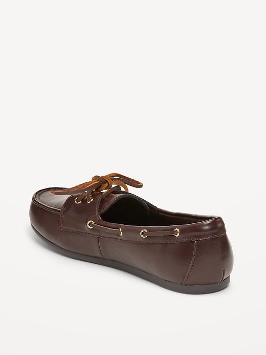 Image number 4 showing, Faux-Leather Boat Shoes for Women