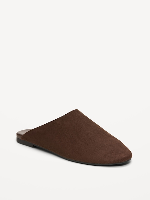 Faux-Suede Mule Clogs for Women