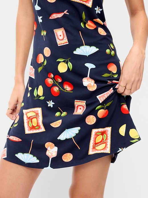 Image number 5 showing, Short-Sleeve Scoop-Neck Mini Dress