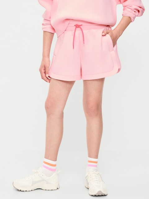 High-Waisted Bounce Fleece Shorts for Girls