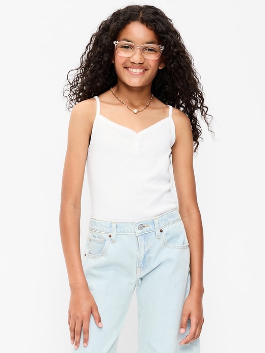 L'image numéro 1 présente Camisole ajustée à boutons pour fille
