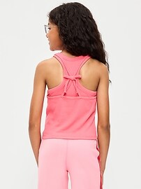 Image number 2 showing, 2-In-1 Ribbed Tank Top for Girls
