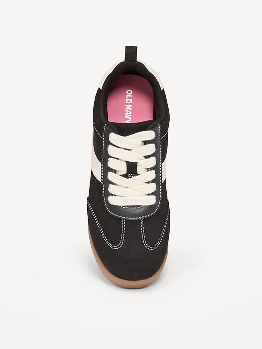 Image number 2 showing, Canvas Lace-Up Sneakers for Girls