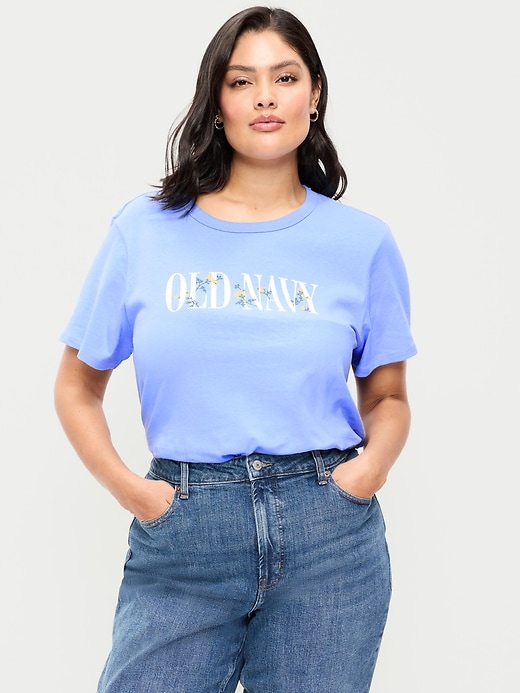 Image number 7 showing, EveryWear Crew-Neck Logo-Graphic T-Shirt