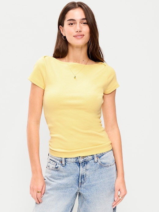 Image number 1 showing, Snug Boatneck T-Shirt